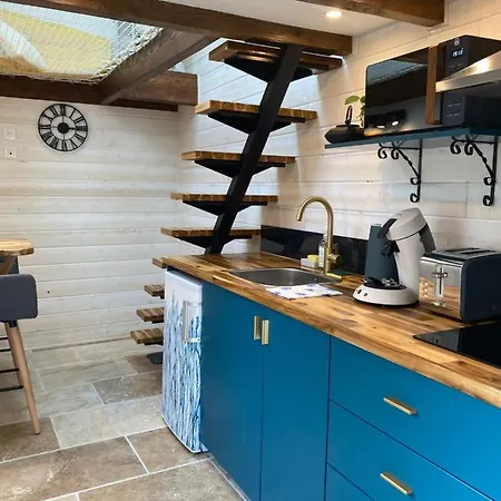 La Tiny Blue - Maison Insolite Pour 2 - Sans Tv Saint-Aignan  Buitenkant foto